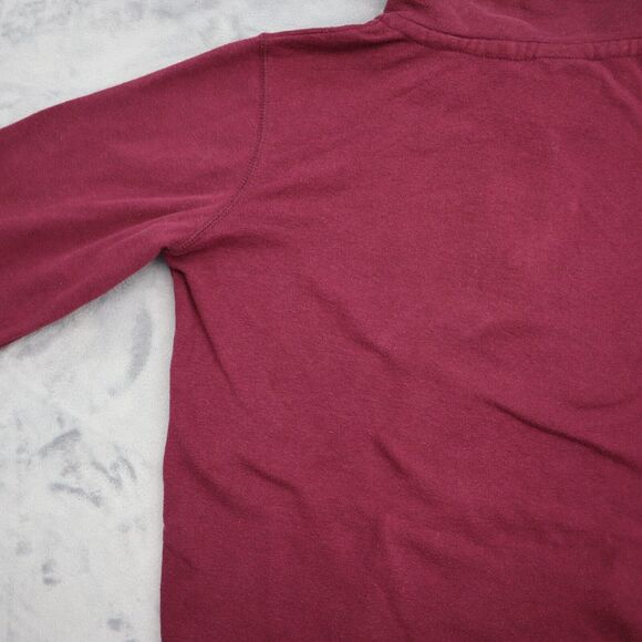 ASU Sweater Womens M Red MV Sport Chest Zip High Neck Front Pocket Sun Devils - Picture 15 of 16